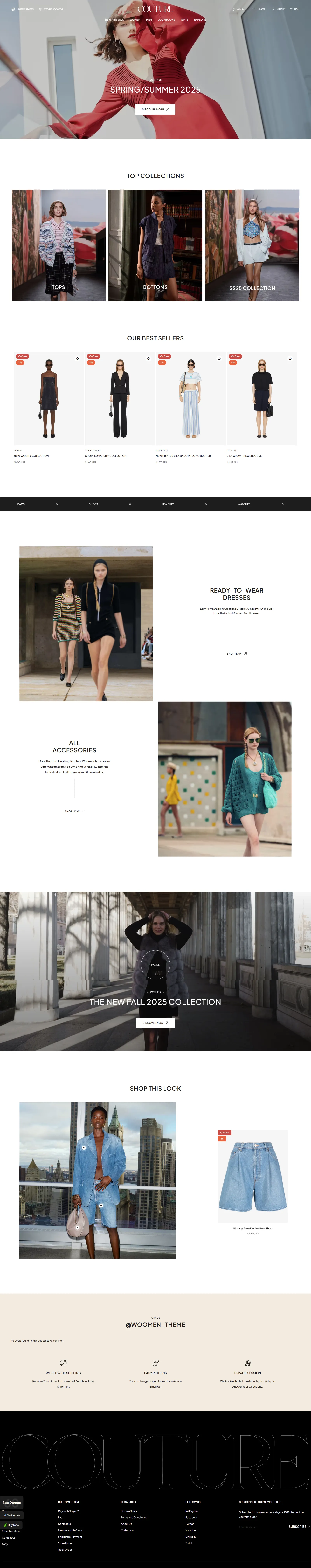 Couture (Woomen) – Spring/Summer Fashion Store