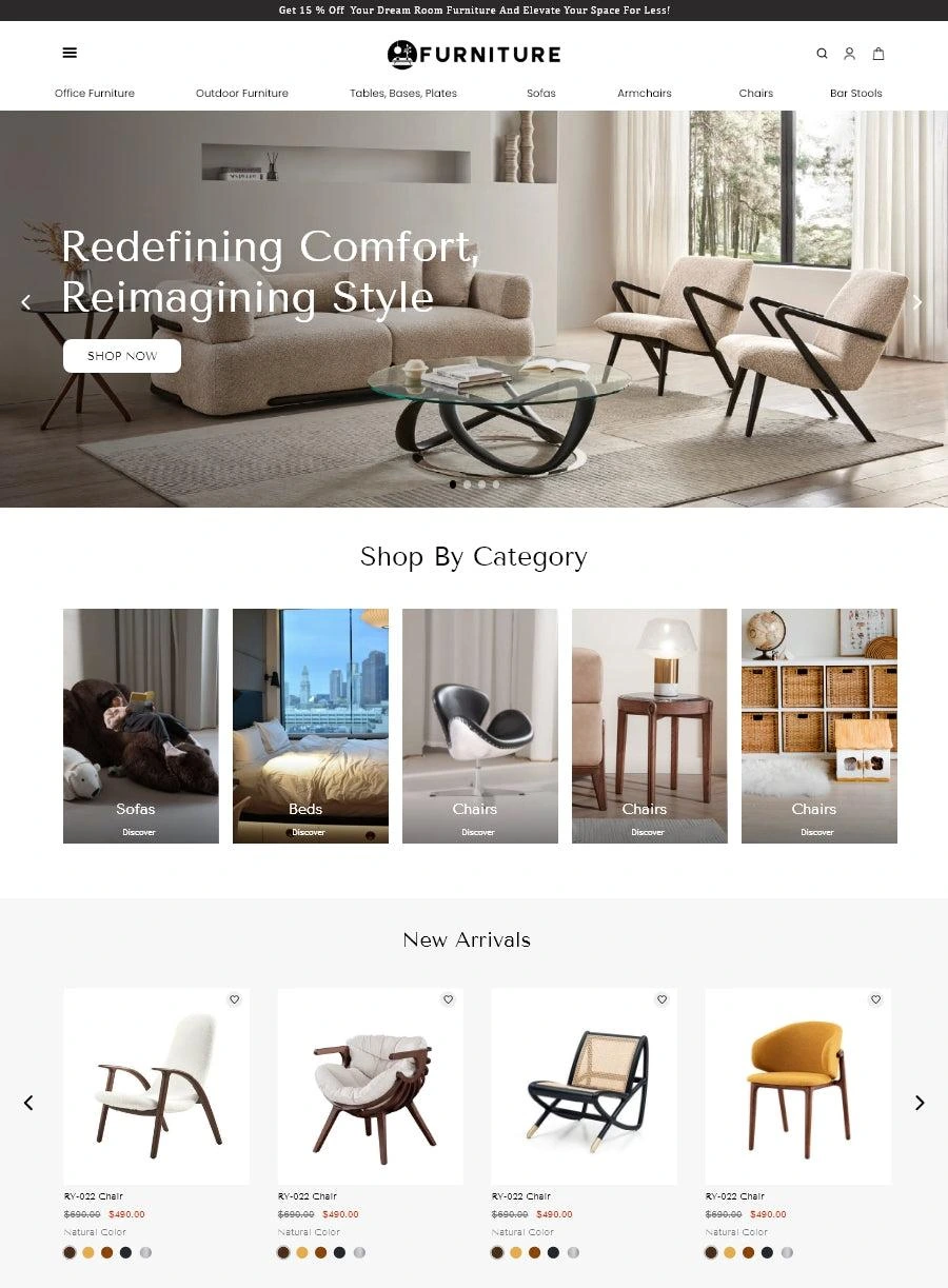 AFurniture – Interior Category Page